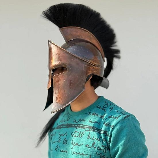 

Spartan Helmet for Role Play King Leonidas Helmet 300 Movie Great Spartan Warrior Helmet