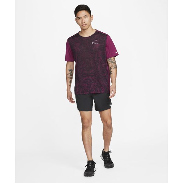 Nike Solid Color Logo Running Shorts Men Bottoms Black DM4762-010