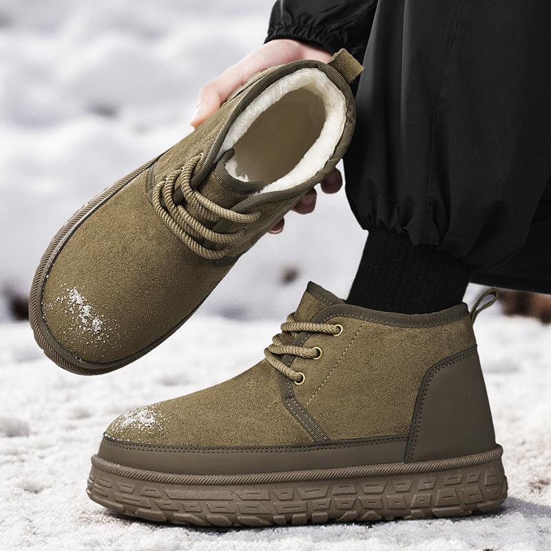 Winter Snow Boots for Men Add Velvet Men's Sneakers Soft and Comfortable Sports Leisure Wear-resistant Non-Slip New Ankle Boots