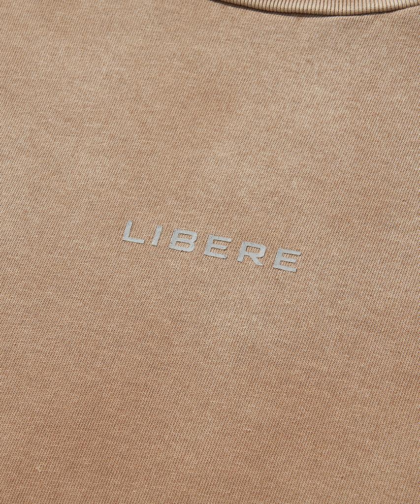 Libere Reflect Logo Long Sleeve T-Shirts / Brown