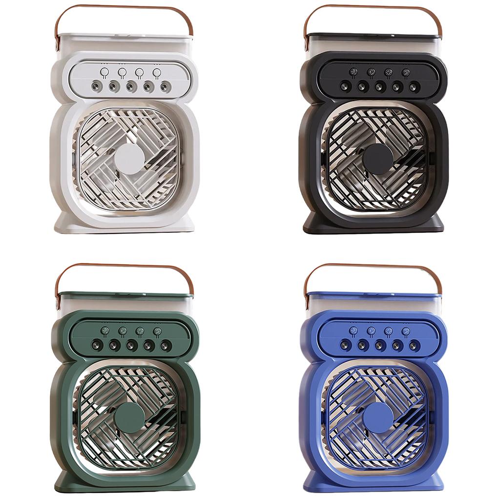 Five Nozzles Air Conditioning Fan With LED Night Light Hot Three In One Fan Air Conditioner Cooler