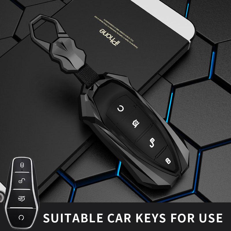 Car Key Case Cover Shell For Byd Song Plus Atto 3 Han Ev Tang Dm Qin Seal Dolphin Remote Fob Holder Keychain Accessories
