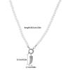 Delicate Necklace with Adjustable Chain Stylish Pendant Necklace Jewelry Adjustable Clavicular Chain Pearls Neckchains
