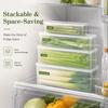 Refrigerator Storage Organizer Box Rectangular Food Storage Box Freezer Food‑Grade Fresh‑Keeping Box