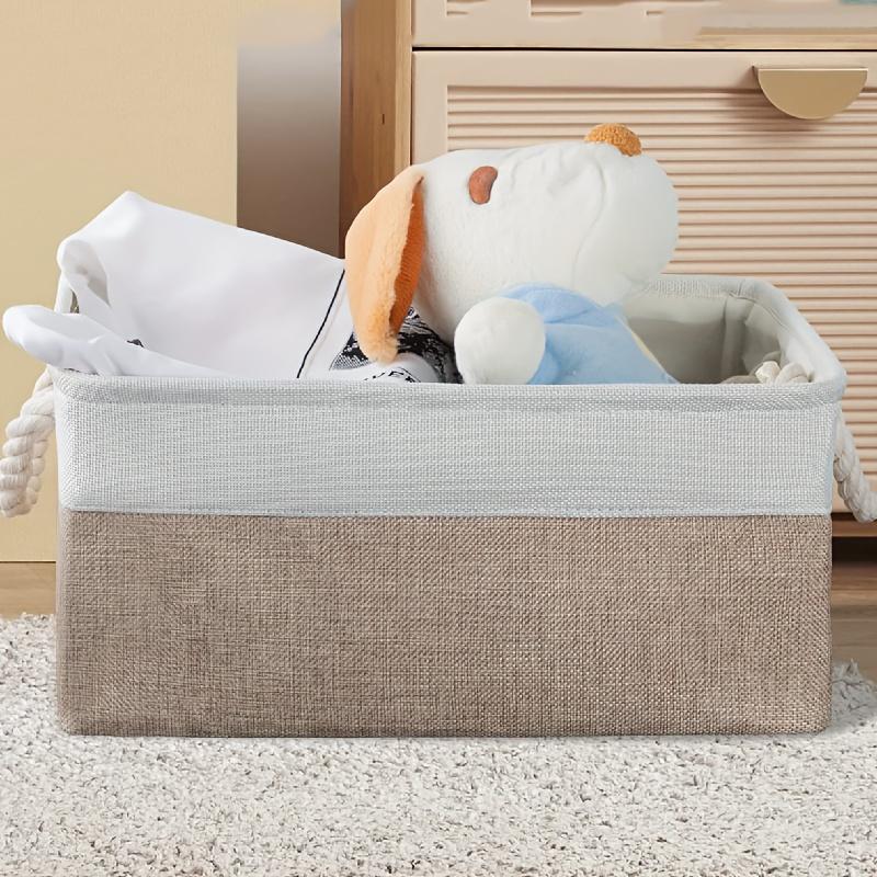 Decorative Storage Basket, Large Storage Box, Clothing Storage Box with Handle, Toy and Book Storage, Storage Container
