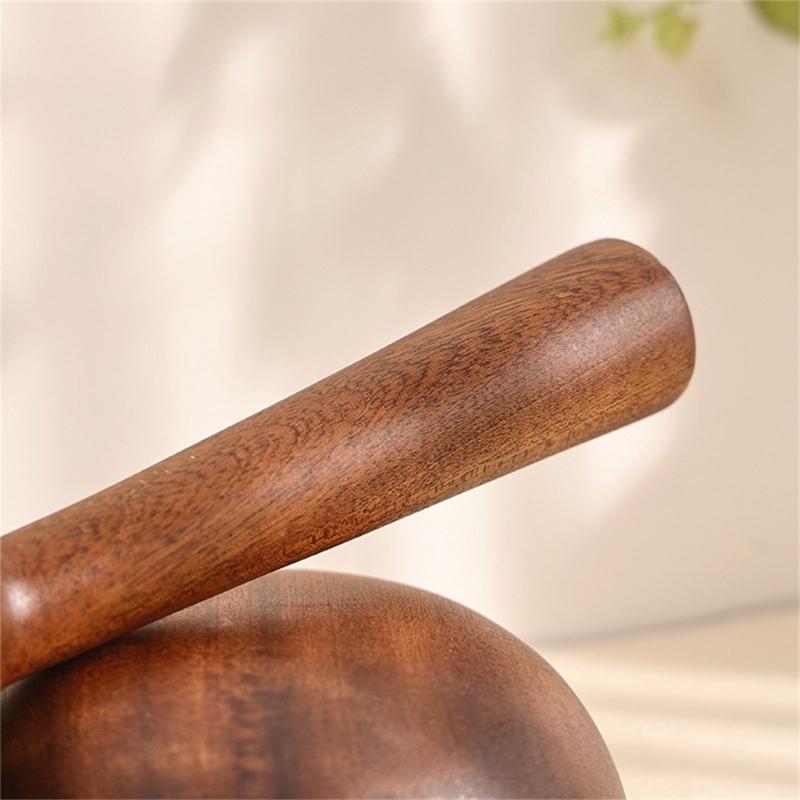Long Handled Wooden Serving Soup Spoon Heat Resistant Water Ladle For Everyday Cooking And Modern Kitchens Ultensils