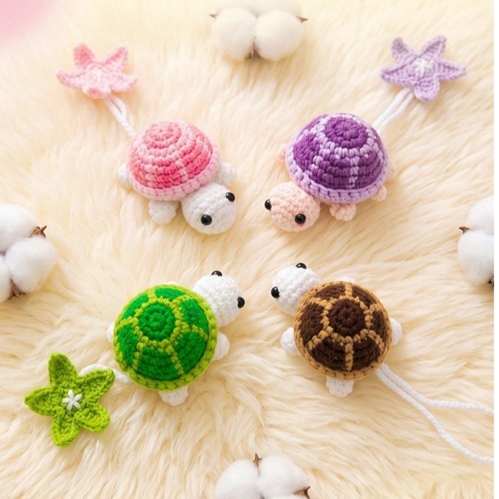 Multi-Purpose Crochet Turtle Handmade Curtain Tieback Creative Bag Hanging Charm Home Decoration