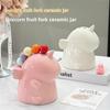 Safety Household Stainless Steel Unicorn Fruit Fork Cute Small Fork Premium Storage Jar Set Cute Small Fork