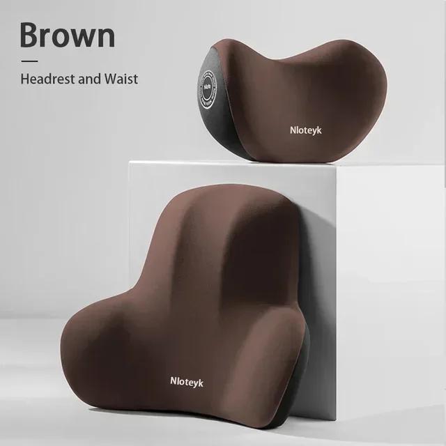 Car Neck Pillow Protective Lumbar Back Support Breathable Car Headrest Cushion Relieve Stress Car Seat Pillow Worldm New