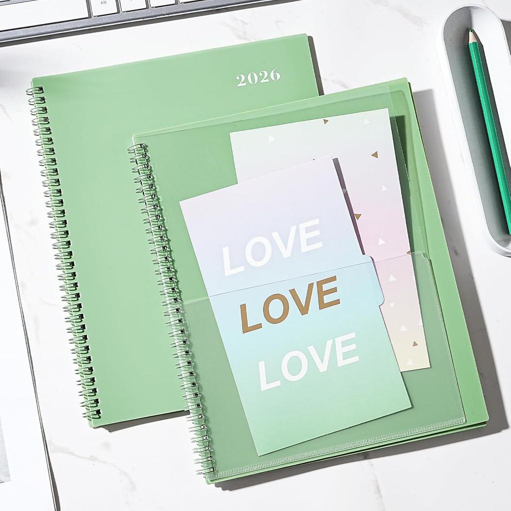 2026 Monthly Planner - 2026 Planner/Calendar, Jan 2026 - DEC 2026, 9" x 11", Thick Paper, Twin-Wire Binding, Monthly Planner with Tabs & Pocket &