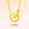 Gold-Plated Copper Clavicle Necklace for Women - 2025 Light Luxury Holiday Gift
