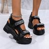 Ladies Wedge Beach Sandals Summer Breathable Soft-Bottom Women Casual Shoes Roman Style Luxury Women Sandalias De Mujer