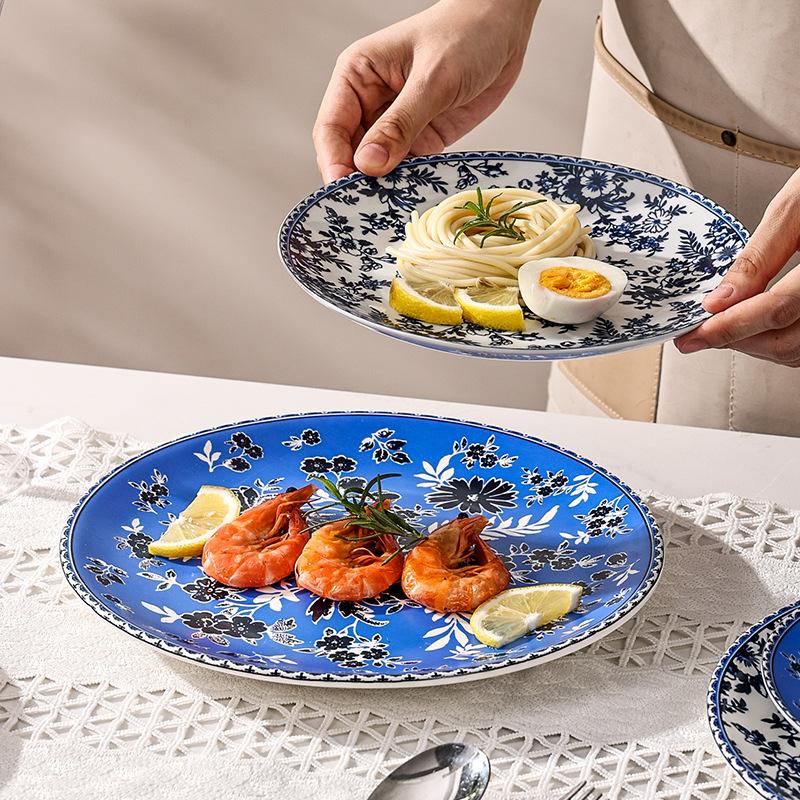 European ins banquet creative plate steak plate, restaurant hotel home artistic Western flat