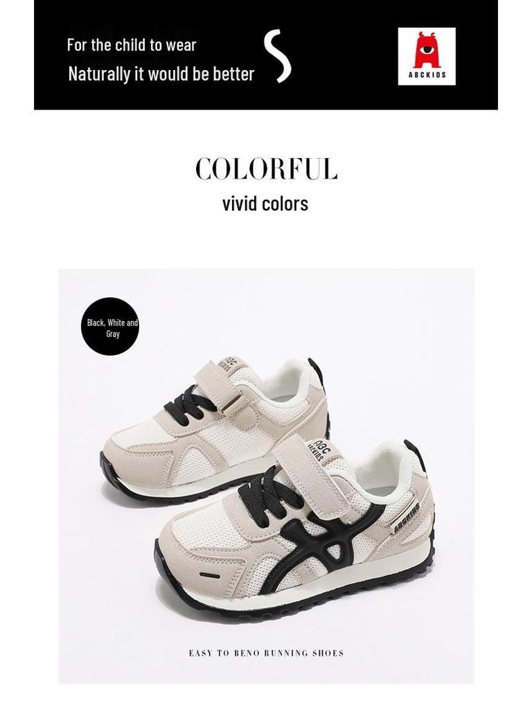 ABCkids5937 Velcro Spring/Autumn Sneakers for Kids - Soft Sole Casual Shoes for Boys & Girls
