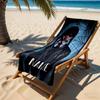 Dark Gothic Mystery Personalized Name Beach Towel Soft Durable Quick-Dry Suitable for Swimming Gym Camping Yoga Vacation