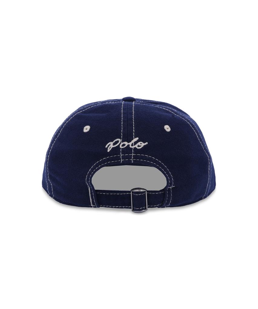 POLO RALPH LAUREN Filz-Patch Wildleder Ballkappe - Marineblau