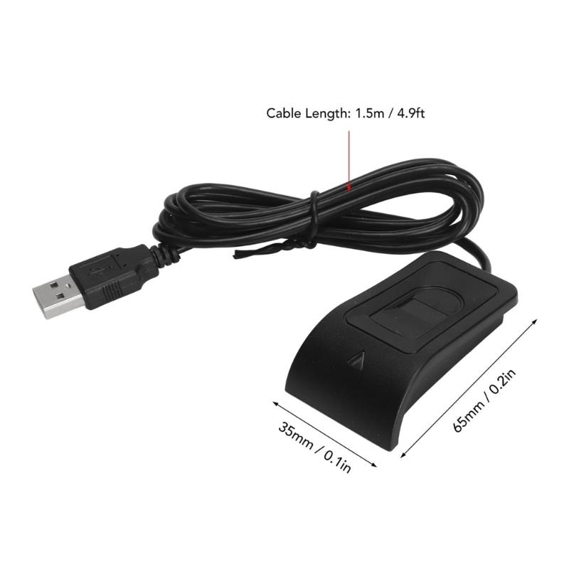 USB Fingerprint Reader Scanner Access Control Attendance Fingerprint Sensory Scanner Key Reader for PC Laptop
