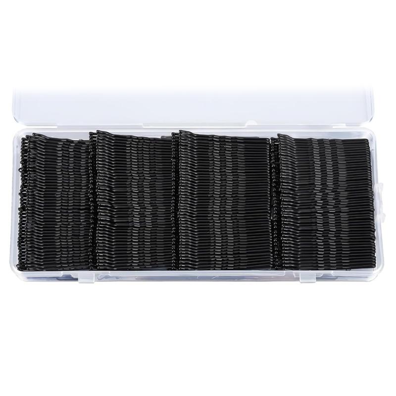 

Metal Hair Clip For Adults Kids Gentle Hold No Pulling Travel Friendly Hair Accessories In Compact Storage Case чорний