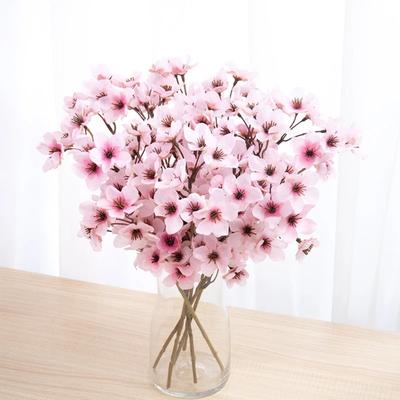 40cm Kirschblüte Hochwertiger Hochzeitsstrauß Heim Büro Weihnachtsfeier Hotel Braut Halteblume Dekoration Wohnzimmer