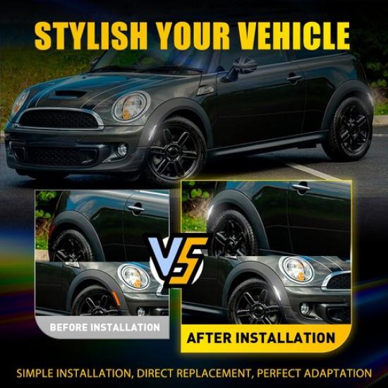 4PCS LED Side Marker Lights For Mini Cooper R55 R56 R57 R58 R59 R60 R61 EOA