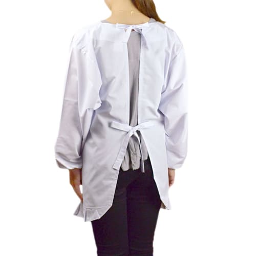 White Japanese Cooking Apron, Size M, Made In Japan