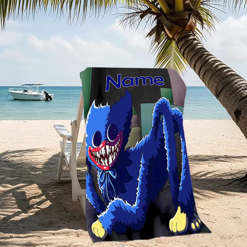 Customizable personalized beach towels Poppy Playtime themed designs.Suitable for the beach, yoga, sports;ideal as beach accessories
