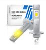 LED Lamp with Socket H1 Compact, 3000K Yellow Light Power 20W,2pcs
