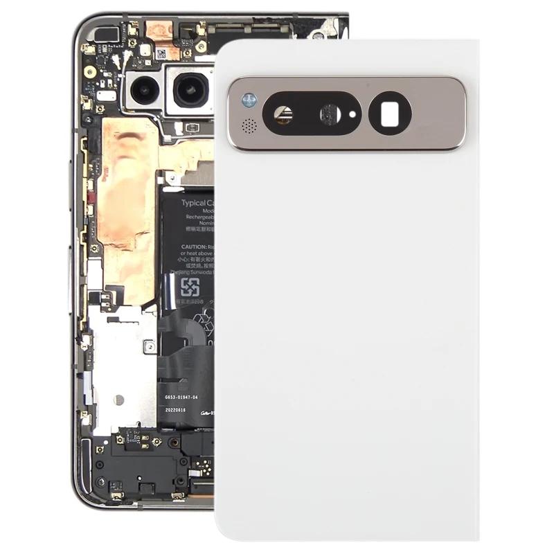 Задняя крышка аккумулятора для Google Pixel Fold с крышкой объектива камеры белый