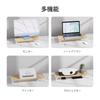LOUKIN Monitor Monitor Desktop Computer PC Display Desk Wooden Monitor No Assembly Multifunctional Keyboard Suitable for and Tablet Width Ideal for