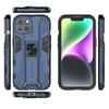 For iPhone 15 Foldable Kickstand Phone Cover PC+TPU Shockproof Protective Case