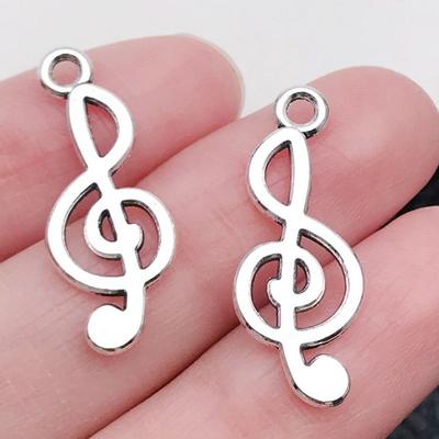 Music Note Retro Pendant Alloy Jewelry Pendant DIY Bracelet Necklace Keychain Accessories