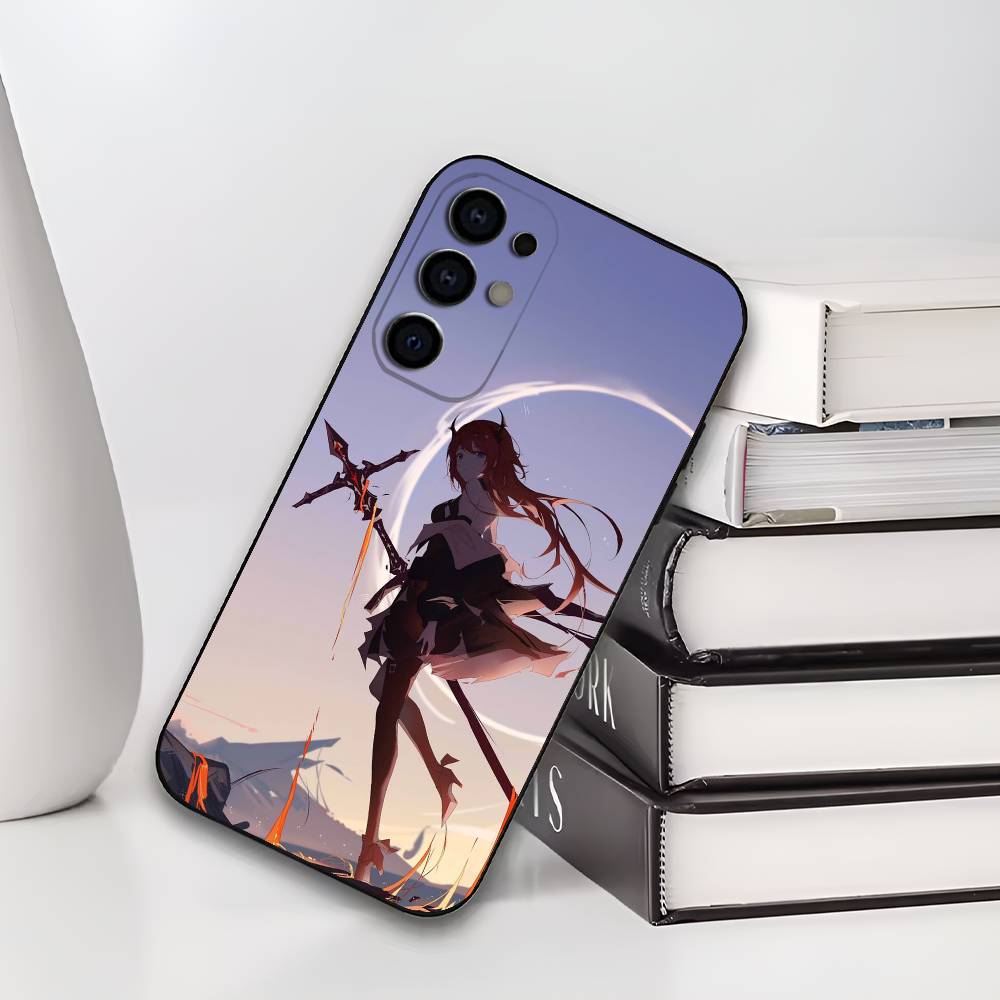 A-Arknights Game Silicone Soft Phone Case for Samsung S25/S24/S21/S22/S23/S30/Ultra/S20/Plus/Fe/Lite