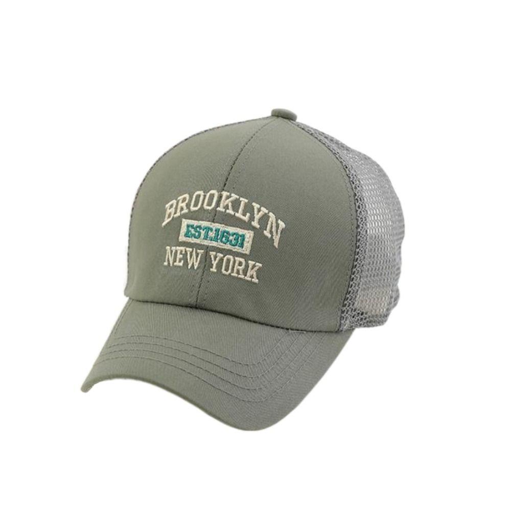Mesh Baseball Cap Letter Embroidery Kids Hat New Sun Hat Outdoor