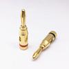 Gold-Plated Copper 4mm Solderless Audio Banana Plug for Speaker Cables