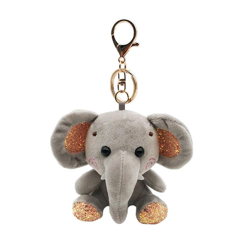 Cute Plush Toy Key Chain Hippo Lion Tiger Elephant Cat Avocado Raccoon Shark Bear Frog Rabbit Fox Plush Keychain Toy Kids Gifts