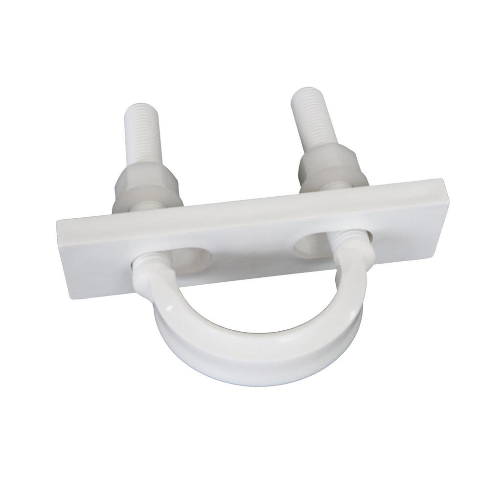 Set of Nut Baffle Pipe Clamp: U-Shaped Bolt, Plastic Screw, Acid & Alkali Resistant, Corrosion-Proof Fixing Buckle