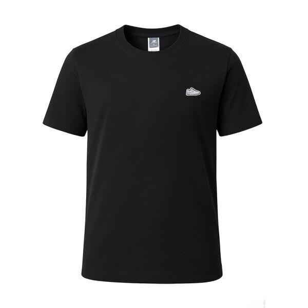 New Balance AThleTic 550 PaTch CoTTon Men T shirT Black mT51964 Bk