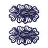 1Pairs DIY Craft Rhinestone Flower Patches 3D Rose Brooch Fabrics  Sewing Supplies