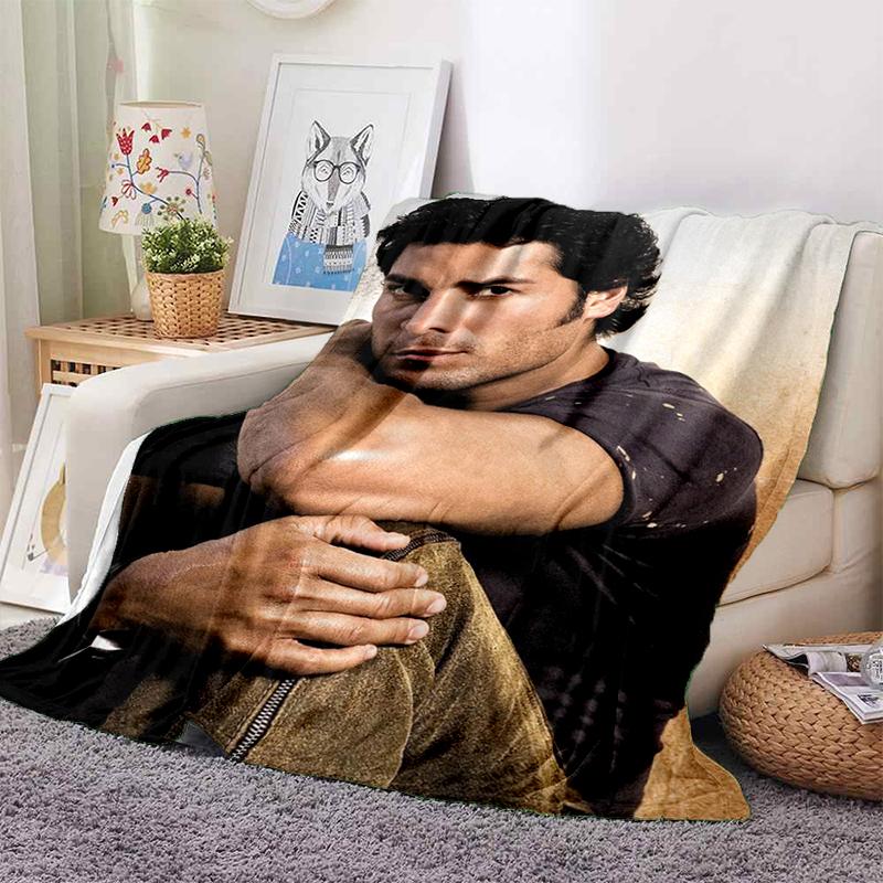 3D Print Chayanne Puerto Rican Latin Pop Gift Blanket,Soft Throw Blanket for Home Bedroom Bed Sofa Travel Picnic Cover Kids