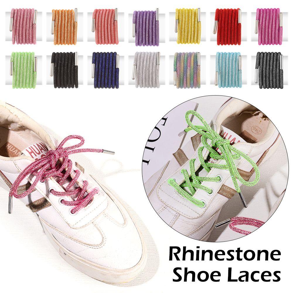 1PC Luxury Accessories With Wrap Net Drawstring Rhinestone ShoeLaces Bright Strings Sneakers Laces Diamond Shoe Laces