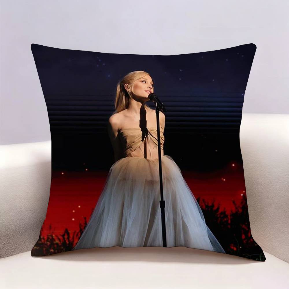 Hot Singer Ariana GGrande Doublesided print Pillow Case Cushion Cover Throw Pillow Case For Car Sofa
