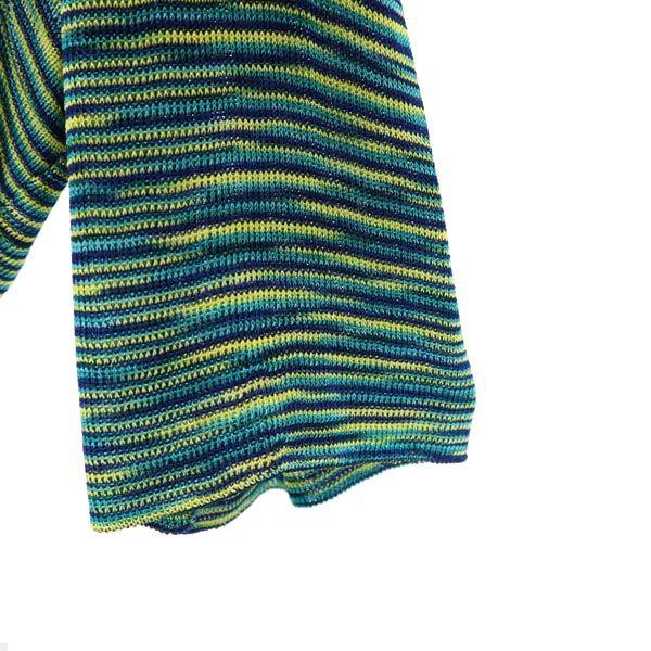 Missoni Made In Italy All-over Print Short Sleeve Knit Short Sleeve Sweater Women Used