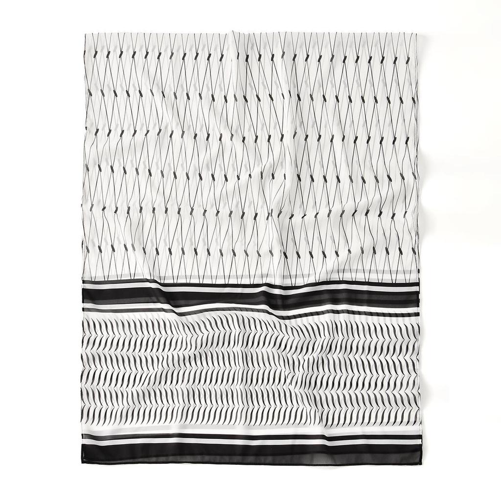 Chiffon Digital Print Versatile Scarf: Fashionable Arabian Headscarf for Muslim Women