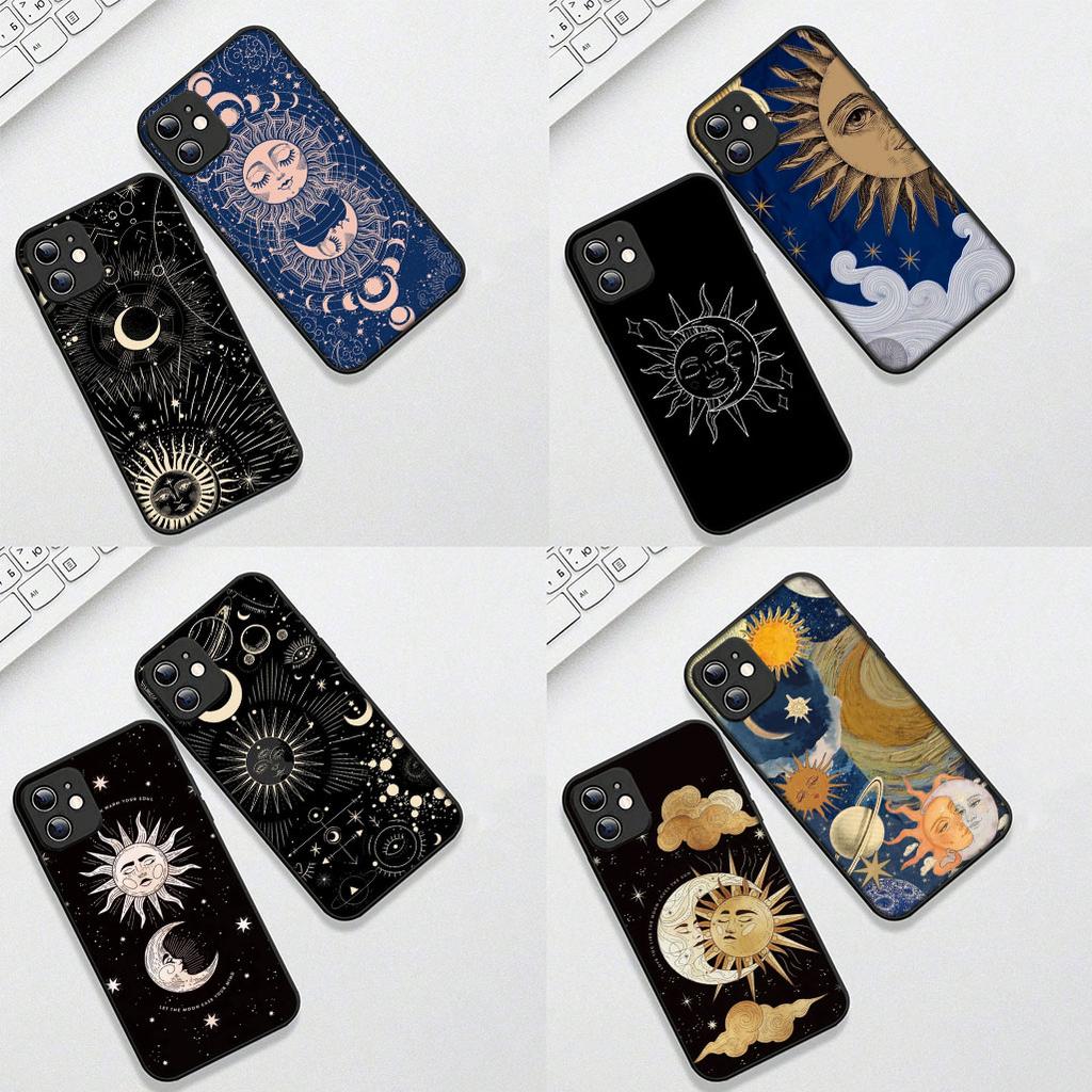 Protective Cover Sun Moon Funny Face Stars for Huawei P30 P20 Mate 20 10 Pro Lite Y7A Y8S Y7 Y9 Prime 2019 Phone Case