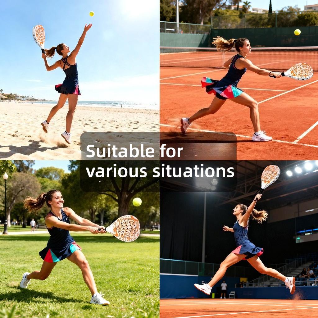 Beginner Padel Racket Made of ABS Material, Lightweight with Strong Rebound, Entry-level Friendly Paddle Tennis Racket