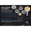 SJ Motorcycle Accessories Water Pump Repair Kit Seal Gasket Set For Piaggio Beverly250 Beverly MP3 Carnaby 250 X7 X8 X9 300cc