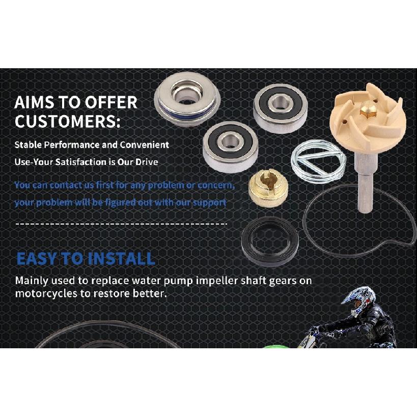 SJ Motorcycle Accessories Water Pump Repair Kit Seal Gasket Set For Piaggio Beverly250 Beverly MP3 Carnaby 250 X7 X8 X9 300cc