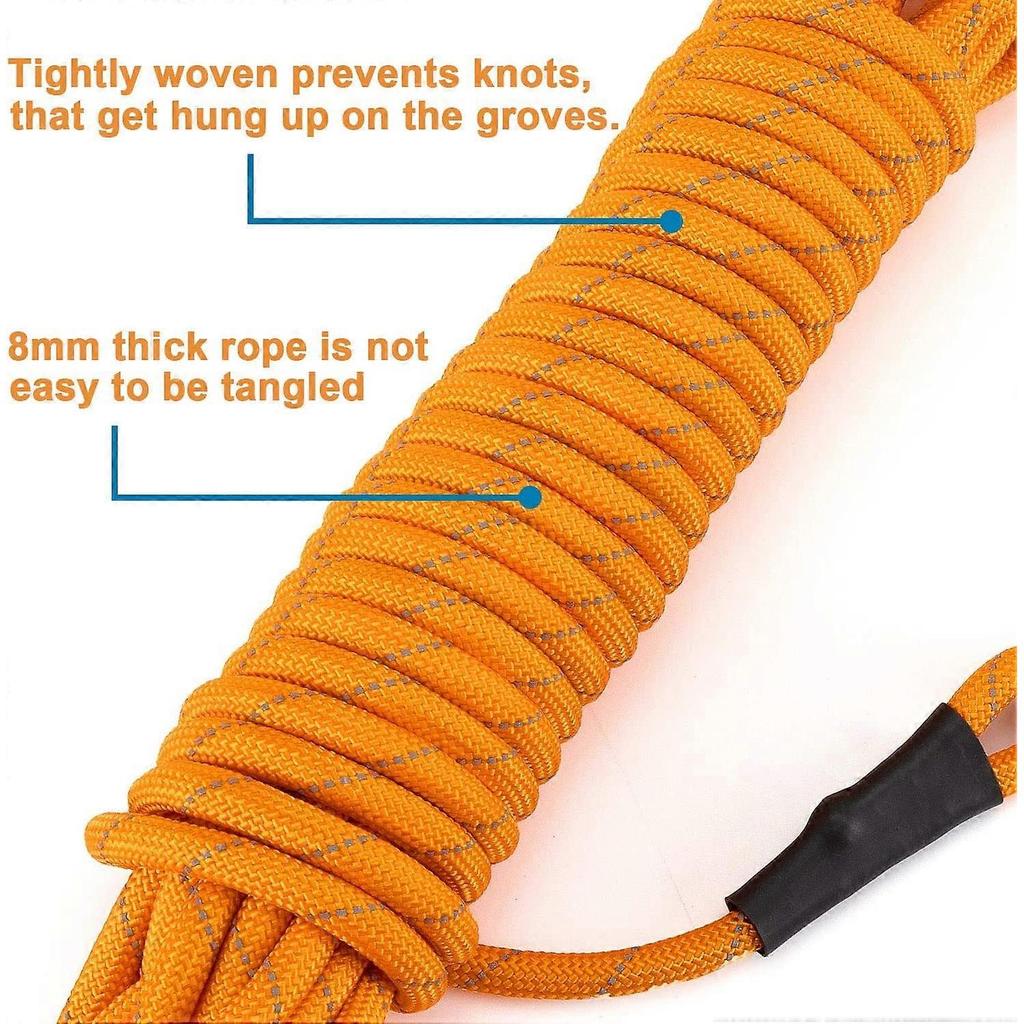 Dog Training Lead Long Dog Line 10m Extra Long Heavy Duty Reflective Dog Leash for Medium Large Dogs