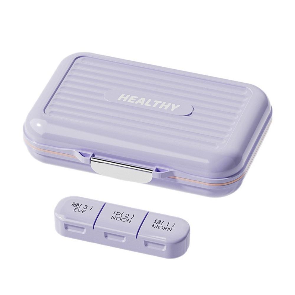 Large Capacity Portable Pill Container Sealed Pill Storage Box 7 Day Pill Box  Travel