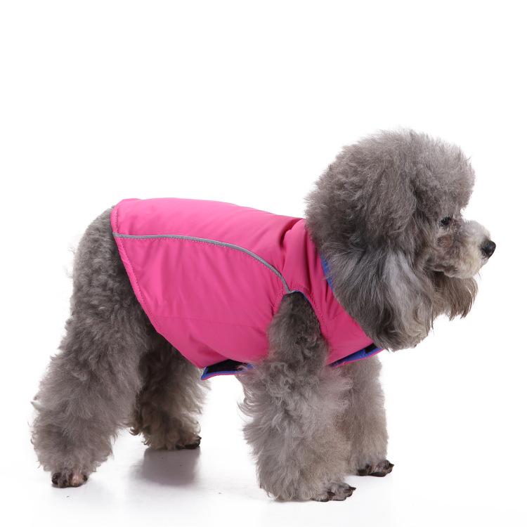 Warm Quilted Dog Jacket: Lamb Fleece Zipper Coat for Winter